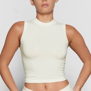 SKIMS COTTON JERSEY MOCK NECK TANK - Like new